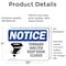 Signmission Tornado Shelter Keep Door Closed Sign With Symbol, 10 in W x Rectangle, Vinyl Decal OS-2PACK-NS-D-710-L-18698 - alternate 2